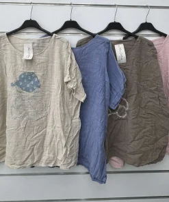 Bluzki damskie TURECKA ,Size uni ,paczka 6 szt mix kolor