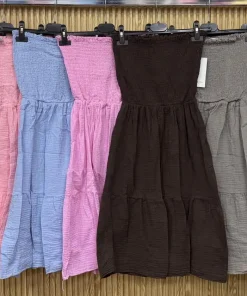 Sukienki damskie WŁOSKA ,Size uni ,paczka 6 szt mix kolor
