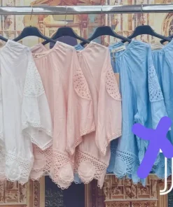 Bluzki damskie WŁOSKA,Size uni ,paczka 6 szt mix kolor