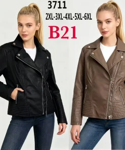 Kurtki skórzane damskie,size 2-6xl,Paczka 5szt,1kolor
