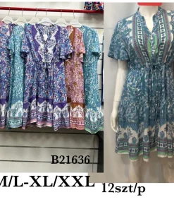 Sukienki damskie,size m/l-xl/2xl,Paczka 12szt,mix kolor