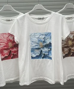 Bluzki damskie WŁOSKA ,Size uni ,paczka 6 szt mix kolor