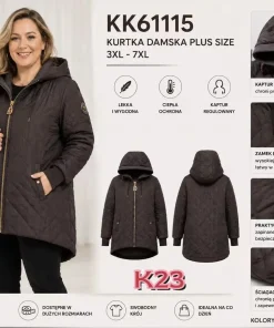 Kurtki damskie,size 3-7xl,Paczka 5szt,1kolor