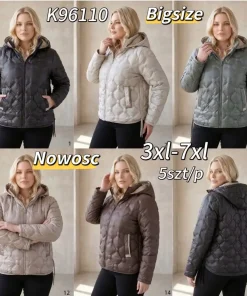 Kurtki damskie,size 3-7xl,Paczka 5szt,1kolor