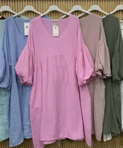 Sukienki damskie WŁOSKA ,Size uni ,paczka 6 szt mix kolor