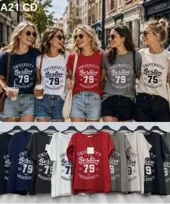 Bluzki damskie WŁOSKA ,Size uni ,paczka 6 szt mix kolor