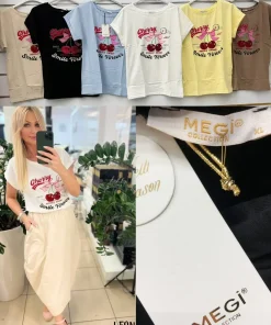 Bluzki damskieTURECKA ,Size uni ,paczka 6 szt mix kolor