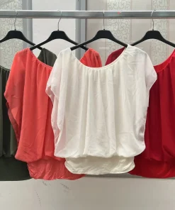 Bluzki damskie WŁOSKA,Size uni ,paczka 6 szt mix kolor