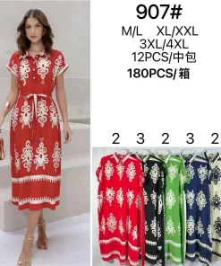 Sukienki damskie,size m/l-3/4xl,Paczka 12szt,mix kolor
