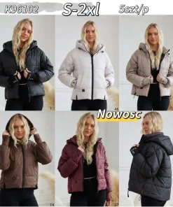 Kurtki damskie,size s-2xl,Paczka 5szt,1kolor