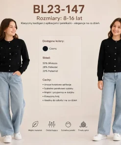 Swetry DZIECIĘCA,Size 8-16lat,paczka 10szt, 1 kolor