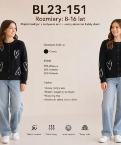 Swetry DZIECIĘCA,Size 8-16lat,paczka 10szt, 1 kolor