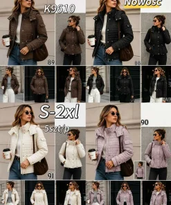 Kurtki damskie,size s-2xl,Paczka 5szt,1kolor