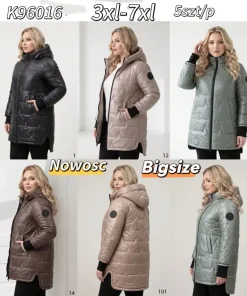 Kurtki damskie,size 3-7xl,Paczka 5szt,1kolor
