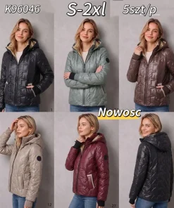 Kurtki damskie,size s-2xl,Paczka 5szt,1kolor