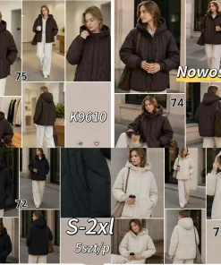 Kurtki damskie,size s-2xl,Paczka 5szt,1kolor