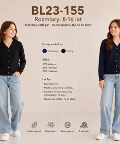 Swetry DZIECIĘCA,Size 8-16lat,paczka 10szt, mix kolor