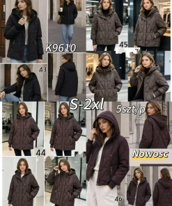 Kurtki damskie,size s-2xl,Paczka 5szt,1kolor