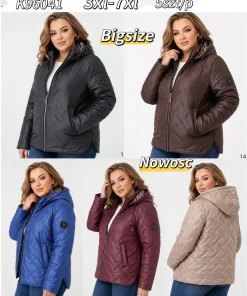 Kurtki damskie,size 3-7xl,Paczka 5szt,1kolor