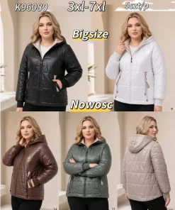 Kurtki damskie,size 3-7xl,Paczka 5szt,1kolor