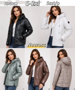 Kurtki damskie,size s-2xl,Paczka 5szt,1kolor
