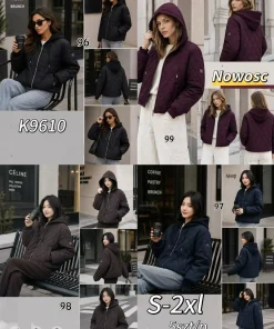 Kurtki damskie,size s-2xl,Paczka 5szt,1kolor