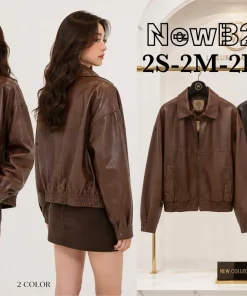 Kurtki skórzane damskie,size s-l,Paczka 6szt,1kolor