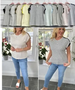 Bluzki damskie WŁOSKA ,Size uni ,paczka 6 szt mix kolor
