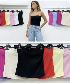 Bluzki damskie WŁOSKA ,Size uni ,paczka 6 szt mix kolor