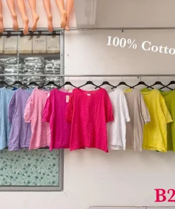 Bluzki damskie WŁOSKA ,Size uni ,paczka 6 szt mix kolor
