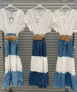 Sukienki damskie WŁOSKA ,Size uni ,paczka 6 szt mix kolor
