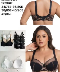 Biustonosz E Damskie,Size 34/75-42/95,paczka 6szt, 1 kolor