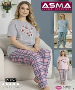 Piżamy Damskie,Size l-4xl,paczka 10szt, mix kolor