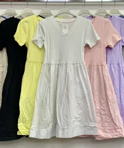 Sukienki damskie WŁOSKA,Size uni ,paczka 6 szt mix kolor