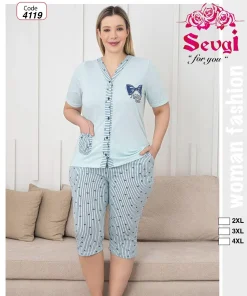 Piżamy Damskie,Size 2xl-4xl,paczka 12szt, mix kolor