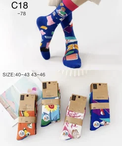 Skarpety MĘSKIE,Size 40-46,paczka 24szt, mix kolor