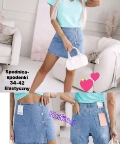 Spódnica krótka Damskie,Size 34-42,paczka 10szt, 1 kolor