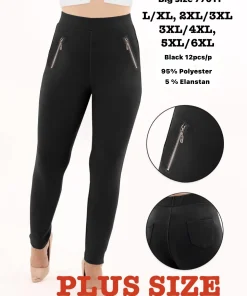 Legginsy Damskie,Size l/xl-5xl/6xl,paczka 12szt, 1 kolor