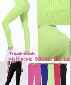 Legginsy Damskie,Size s/m-l/xl,paczka 12szt, mix kolor