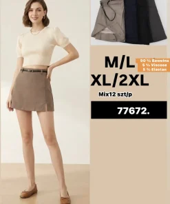 Spódnica krótka Damskie,Size m/l-xl/2xl,paczka 12szt, mix kolor