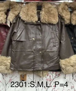 Kurtki skórzane damskie,size s-l,Paczka 4szt,1kolor