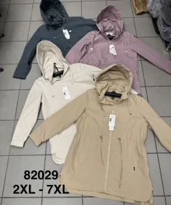 Kurtki damskie,size 2-7xl,Paczka 6szt,1kolor