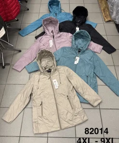 Kurtki damskie,size 4-9xl,Paczka 6szt,1kolor