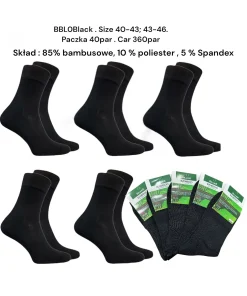 Skarpety MĘSKA,Size 40-46,paczka 40szt, 1 kolor