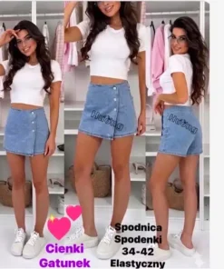 Spódnica krótka Damskie,Size 34-42,paczka 10szt, 1 kolor