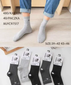 Skarpety MĘSKIE,Size 39-46,paczka 40szt, mix kolor