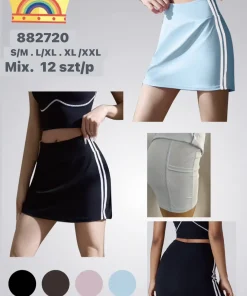 Spódnica krótka Damskie,Size s/m-xl/2xl,paczka 12szt, mix kolor