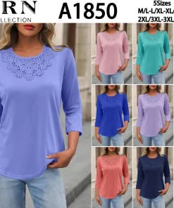 Bluzki damskie,size m-5xl,Paczka 12szt,mix kolor
