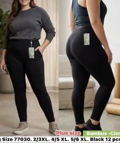 Legginsy Damskie,Size 2xl/3xl-5xl/6xl,paczka 12szt, 1 kolor