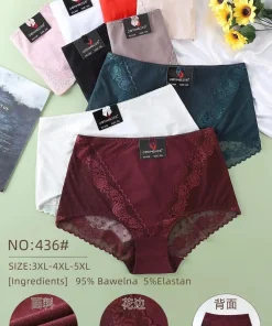 Majtki Damskie,Size 3xl-5xl,paczka 24szt, mix kolor